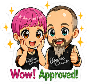 ElectricDust chibi sticker: Approved