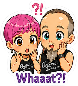 ElectricDust chibi sticker: Whaat